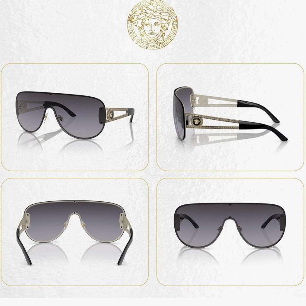 VERSACE Shield Sunglasses - Picture 9 of 12